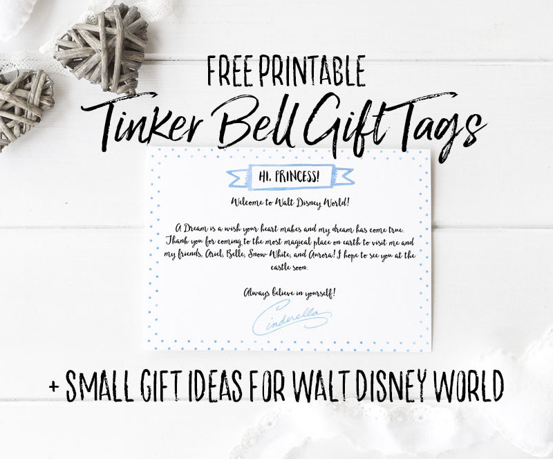 Free Printable Tinker Bell Disney World Gift Tag - Dream Plan Fly