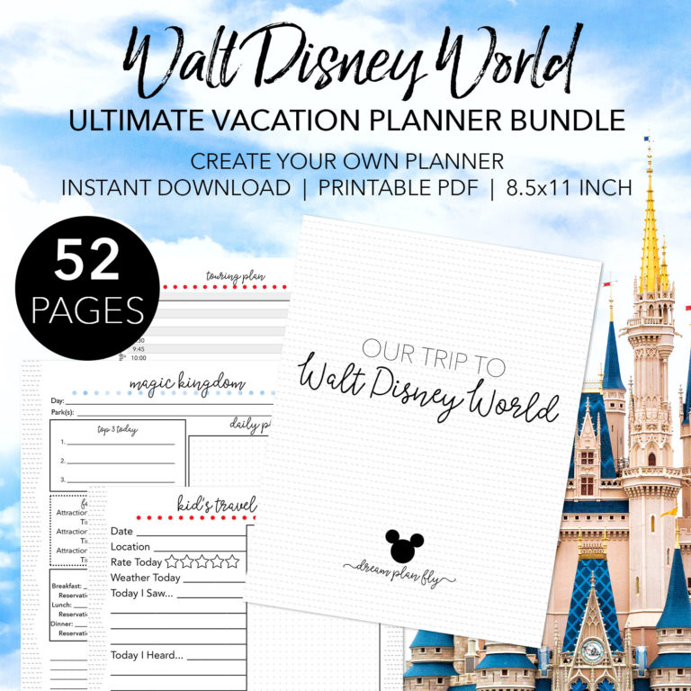 Ultimate Walt Disney World Vacation Planner Dream Plan Fly