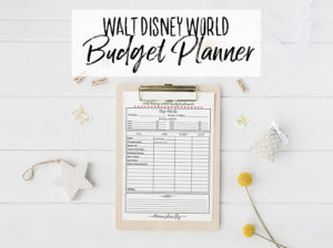 Walt Disney World Budget Planner – How much will this cost?