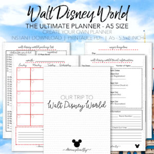 Ultimate Disney Vacation Planner A5 - Dream Plan Fly