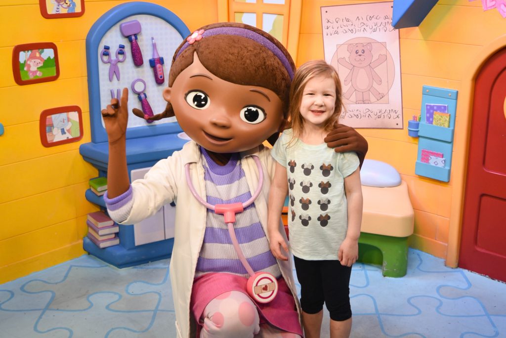 Doc McStuffins from Disney Junior at Hollywood Studios - Tips for Amazing Character Interactions at Walt Disney World - Dream Plan Fly